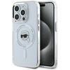 Oryginalne Etui IPHONE 15 PRO MAX Karl Lagerfeld Hardcase IML Metal Karl Head MagSafe białe