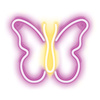 Neon LED MOTYL róż NNE03 Neolia