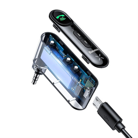 Bluetooth AUX transmitter Baseus BSBA-02 (Overseas Edition) - black