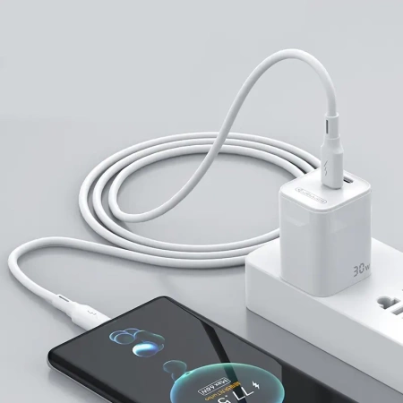 Jellico B24 PD 60W USB-C to USB-C cable 1m white