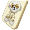 Nimmy etui iPhone 15 6.1" khaki Glasses   Cool Dog