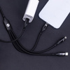 Forever kabel 3w1 USB-C - Lightning + 2x USB-C 1,2 m 60W czarny