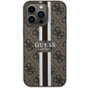 Guess GUHMP13LP4RPSW iPhone 13 Pro / 13 6.1&quot; brown/brown hardcase 4G Printed Stripes MagSafe