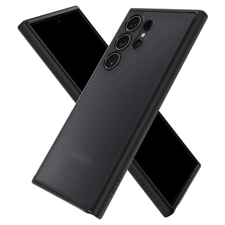 Etui Spigen Ultra Hybrid na Samsung Galaxy S24 Ultra - przezroczysto-czarne