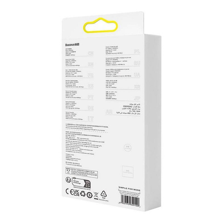 BASEUS kabel USB A do Typ C PD 100W Explorer CATS010405 1 m fioletowy
