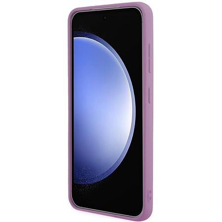 Etui Guess Glitter Script na Samsung Galaxy S24 - fioletowe