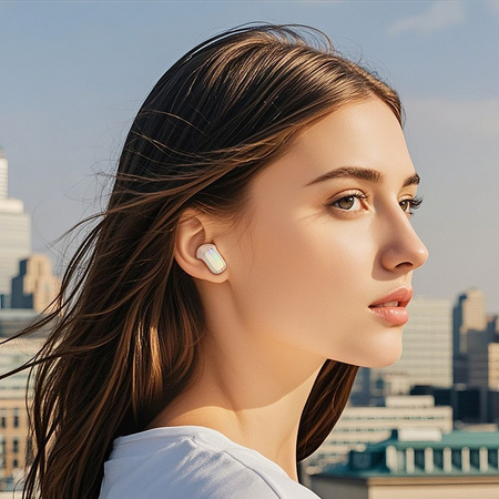 HOCO słuchawki bezprzewodowe bluetooth TWS ANC + ENC EQ20 białe