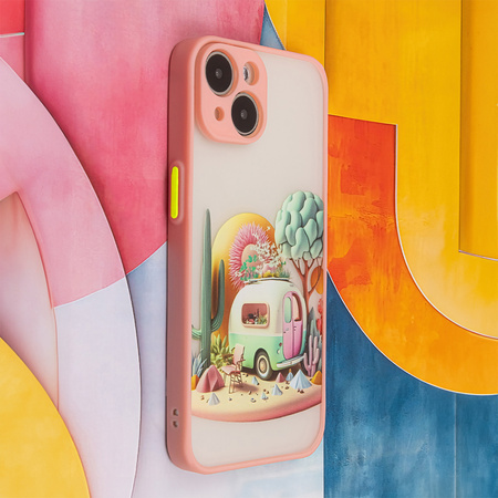 Nakładka Ultra Trendy do iPhone 12 6,1&quot; Travel różowa