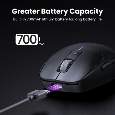 Ugreen MU103 Bluetooth 5.0 Computermaus / 2,4 GHz USB-Empfänger – Schwarz