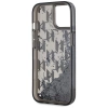 Karl Lagerfeld Liquide Glitter Monogram Gradient iPhone 15 Case - Black