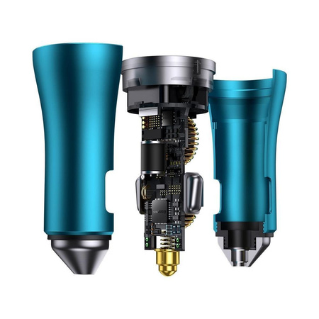 Baseus Golden Contactor Pro Autoladegerät 2x USB-C 40W blau (CGJP000003)