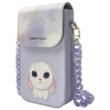Nimmy torebka na telefon                  fioletowy/purple Big Eyed Pet 2.0 Rabbit