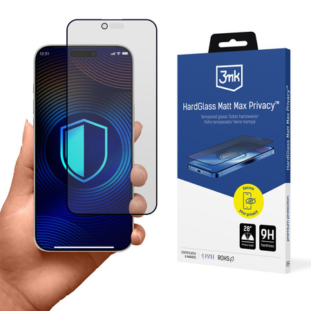 Apple Iphone 17 Air - 3mk HardGlass Matt Max Privacy