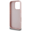Schutzhülle IPHONE 16 PRO MAX Guess Hot Stamp 4G Pattern Triangle Metal Logo rosa