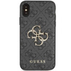 Oryginalne Etui IPHONE X / XS Guess Hardcase 4G Big Metal Logo (GUHCPX4GMGGR) szare