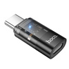 HOCO adapter Typ C (męski) do Lightning (żeński) UA36D transparentny czarny
