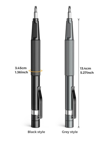 UF-TOOLS - Wkrętak precyzyjny typu "pen" z wymiennymi bitami 13w1