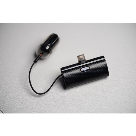 FORCELL Powerbank F-Energy Power Plug F5K3 5 000mAh z wbudowanym złączem do Lightning 8-PIN PD 20W czarny
