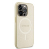 Guess GUHMP15LPSAHMCB iPhone 15 Pro 6,1&quot; Gold/Gold Hardcase Saffiano MagSafe