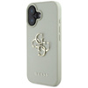 Schutzhülle IPHONE 16 Guess Grained Big 4G Logo Small Classic Logo grün