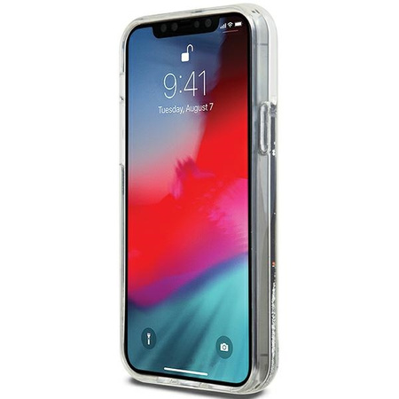 DKNY DKHCP12MLBNAEK iPhone 12 Pro/12 6.1" czarny/black hardcase Liquid Glitter Big Logo