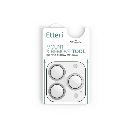 Etteri szkło na aparat do iPhone 15 Pro / 15 Pro Max srebrny