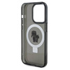 Original Case IPHONE 13 PRO MAX Karl Lagerfeld Hardcase Ring Stand Karl&Choupettte MagSafe (KLHMP13XHMRSKCK) black