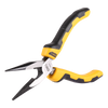 Szczypce wydłużone proste Deli Tools EDL2106, 6" (żółte)