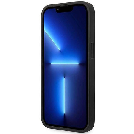 Oryginalne Etui IPHONE 14 PRO BMW Leather Seats Pattern MagSafe MagSafe (BMHMP14L22RPSK) czarne