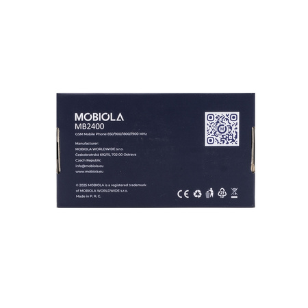 TELEFON GSM MOBIOLA DLA SENIORA MB2400 2G BIAŁY