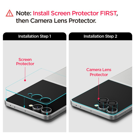 OSŁONA APARATU SPIGEN OPTIK PRO HD GLAS.TR ”EZ FIT” CAMERA PROTECTOR 2-PACK GALAXY Z FLIP 7 BLACK