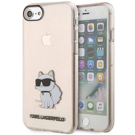 Karl Lagerfeld nakładka do iPhone 7 / 8 / SE KLHCI8HNCHTCP różowa hardcase IML NFT Choupette