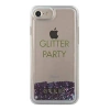 Guess GUHCP7GLUQPU iPhone 6/7/8 fioletowy/purple hard case Liquid Glitter Party