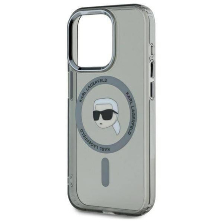 Karl Lagerfeld nakładka HC MagSafe IML Metal K. Head do iPhone 15 Pro Max 6,7" czarna