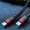 Baseus Cafule nylonowy kabel przewód USB Typ C Power Delivery 2.0 100W 20V 5A 2m czarny (CATKLF-AL91)