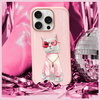 Nimmy etui iPhone 16 Pro 6.3"             różowy/pink Glasses Cool Cat