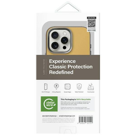 Etui IPHONE 16 PRO UNIQ Lyden DS Magclick Charging żółto-szare
