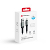FORCELL F-ENERGY C257 kabel USB A do Lightning 2,4A 12W Cafule 1,2 m czarny