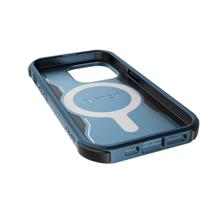 Raptic X-Doria Fort Case iPhone 14 Pro with MagSafe armored blue cover