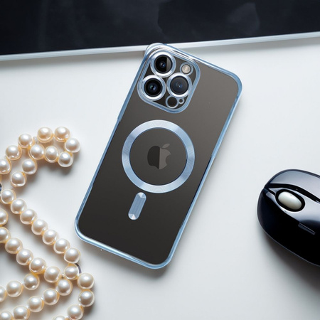 Futerał Electro Mag Cover kompatybilny z MagSafe do IPHONE 11 PRO MAX niebieski