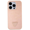 Original Case APPLE IPHONE 15 PRO MAX Guess Hardcase Croco Triangle Metal Logo (GUHCP15XPCRTHCP) pink