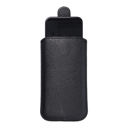 Futerał Skórzany Uniwersalny Slim Kora 2 - do Iphone 5/5S/5SE/5C czarny