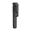 Selfie stick WHS1Y telescopic tripod 1m with phone holder - black