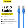Baseus High Speed ​​​​Cat 6 RJ-45 Ethernet-Kabel 1000 Mbit/s 0,5 m rund – blau