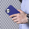 iCarer Litchi Premium Leather Case iPhone 14 Magnetic Leather Case with MagSafe Dark Blue (WMI14220709-DB)