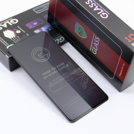 Szkło hartowane 6D do Samsung Galaxy S25 Ultra czarna ramka 10w1