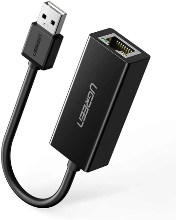 Ugreen externer Netzwerkadapter RJ45 - USB 2.0 100 Mbps Ethernet schwarz (CR110 20254)
