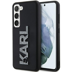 Oryginalne Etui KARL LAGERFELD hardcase 3D Rubber Glitter Logo KLHCS24S3DMBKCK do Samsung Galaxy S24 czarny