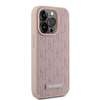 Karl Lagerfeld KLHMP15XPKHPORPP iPhone 15 Pro Max 6.7" hardcase różowy/pink Leather Monogram Metal Logo