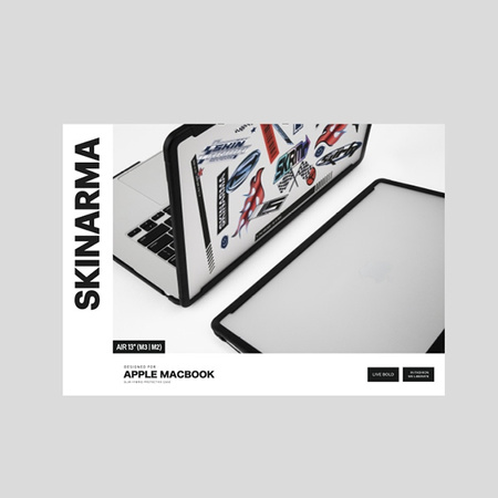 Skinarma etui Henko MacBook Air 13"       (M3-M2) przezroczysty/frost clear